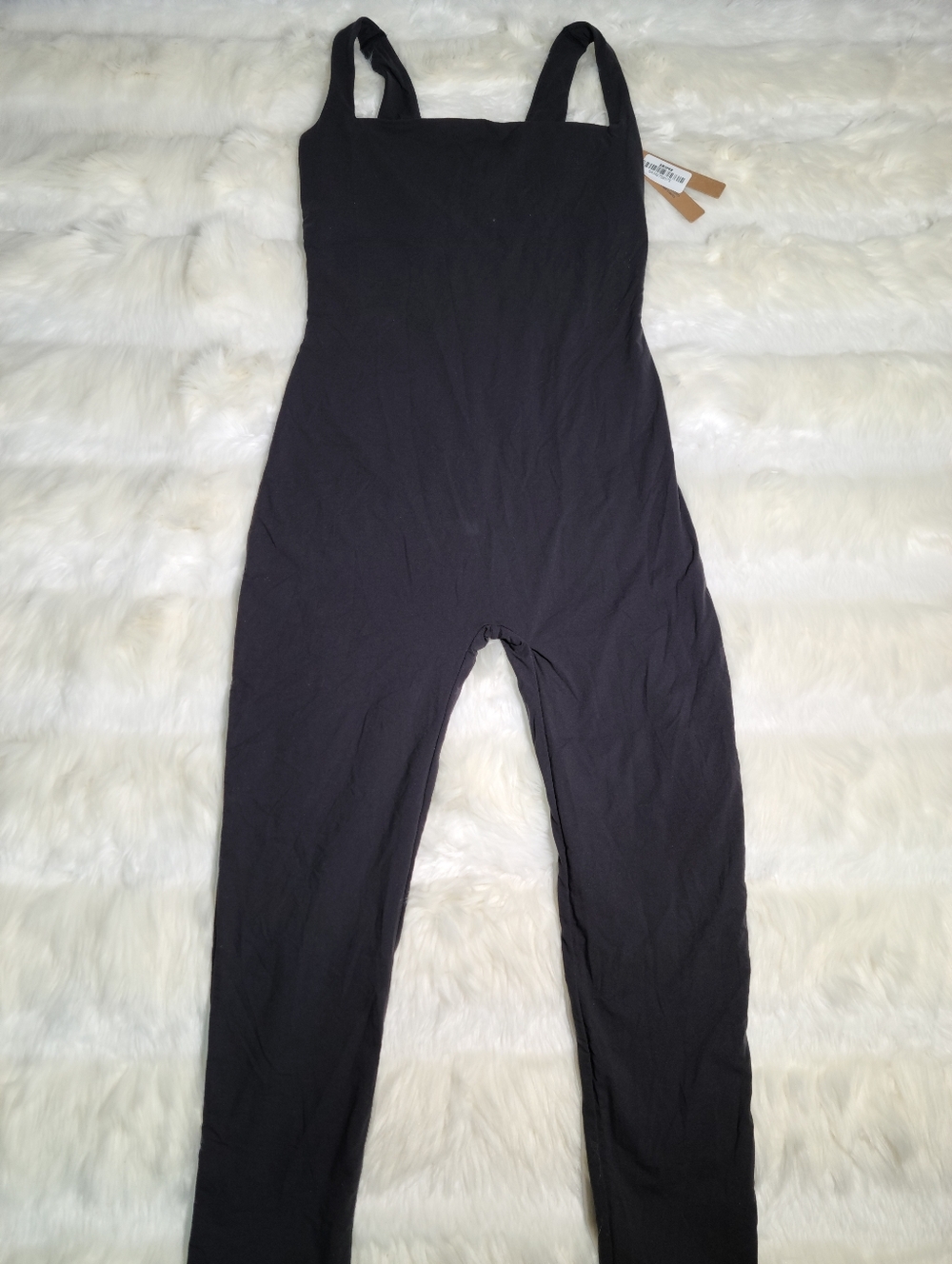 SKIMS Maternity Fits Everybody Catsuit Black Onyx Women Large NEW - Picture 2 of 4